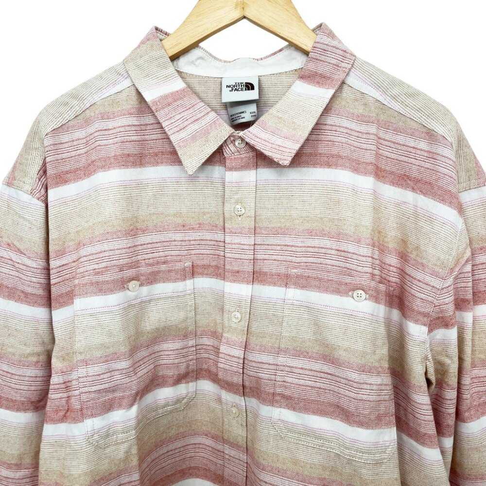The North Face Arroyo Lightweight Flannel Shirt Men’s 3XL Shadow Stripe - Picture 3 of 12